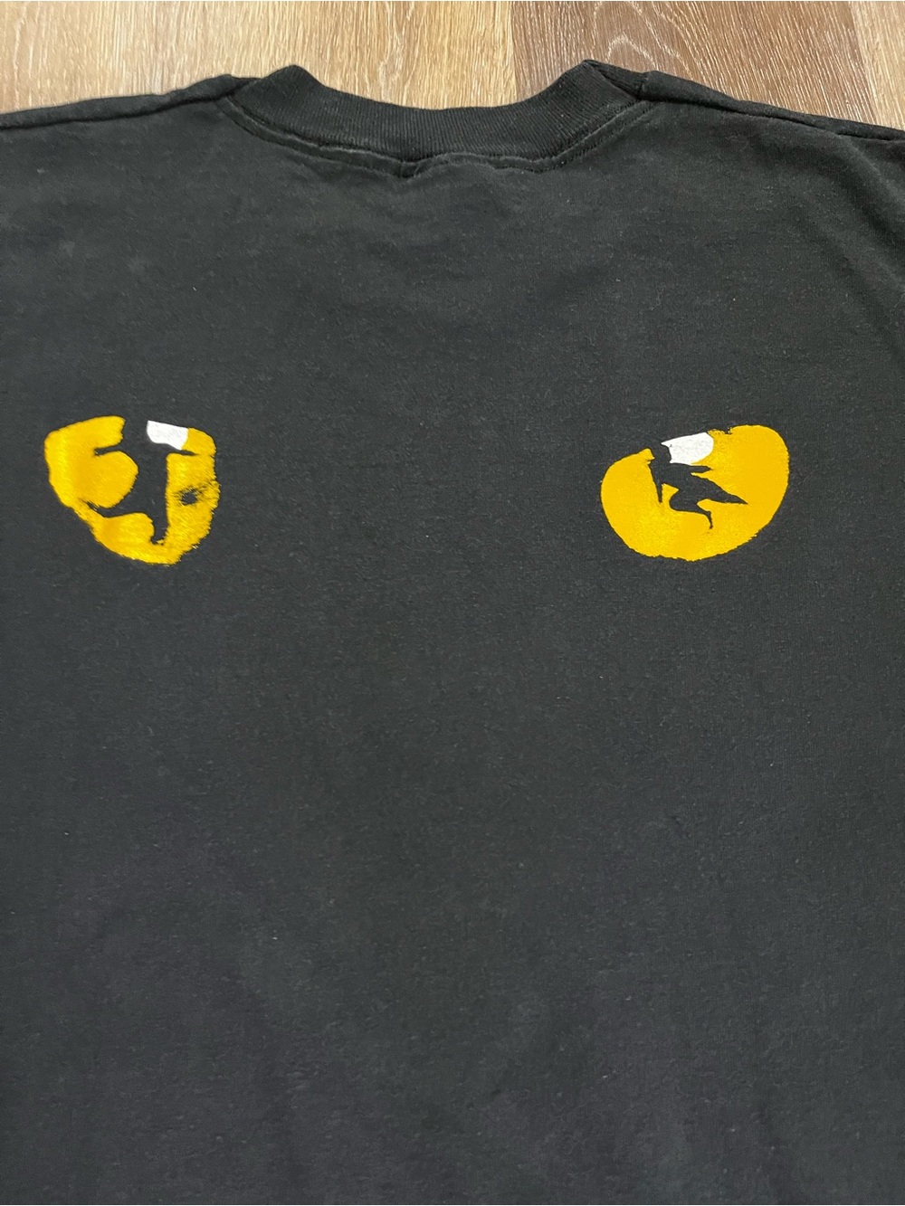 Vintage Cats Musical T Shirt Broadway Theater Cat Eyes Double Sided USA Made - Picture 7 of 10